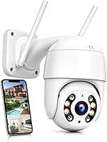 Câmera de Segurança Wi-Fi Externa A8 1080p PTZ 360° com Visão Noturna Colorida, Áudio Bidirecional, App ICSee em Português, Homologação Anatel e IP66