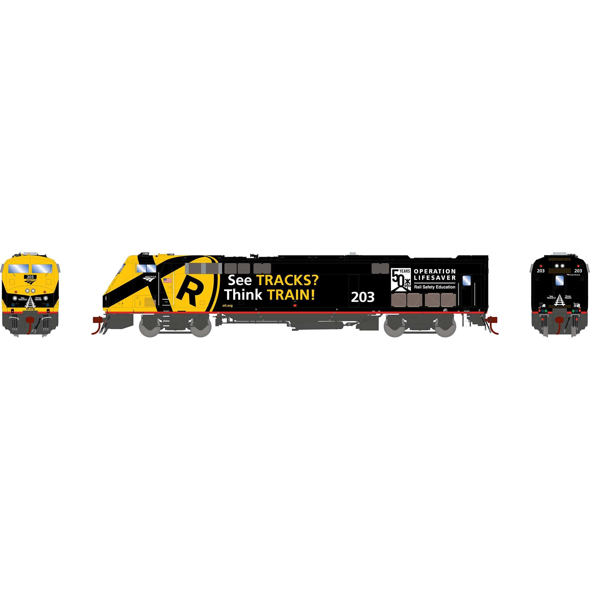 Athearn HO P42DC AMTK/Operation Lifesaver #203 ATHG81237 HO Locomotives