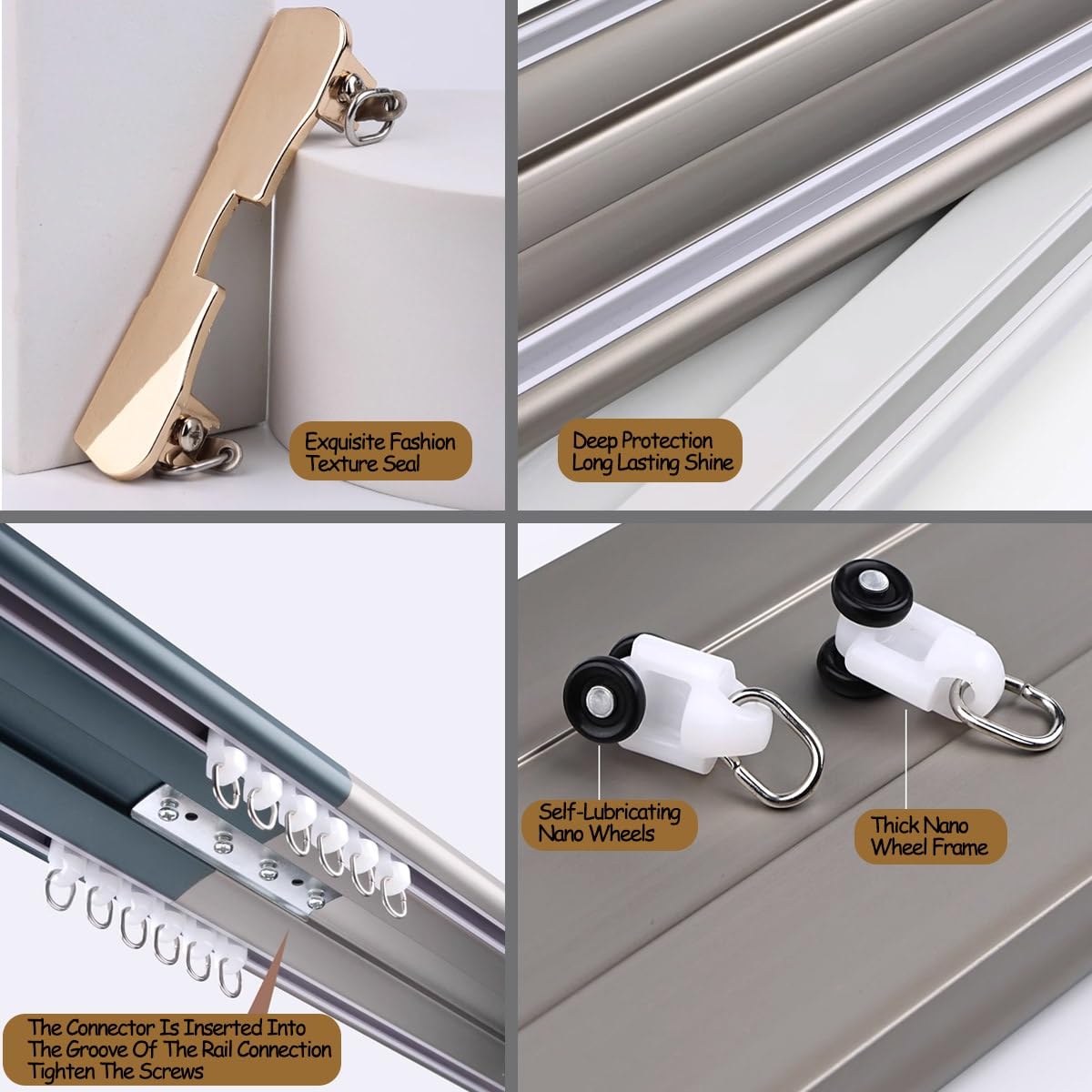 Kit de rieles de aluminio inoxidable para puerta corrediza de granero, sistema de 2 vías con juego y accesorios, fácil montaje, 250 cm, ideal para decoración del hogar (azul)