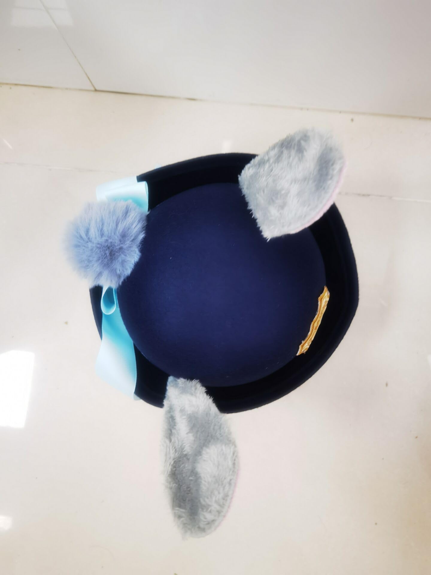 AXVJKRTU Cosplay caps judy hopps Halloween Roleplay hat (Child diameter 54CM, Qinghai Tibet color)