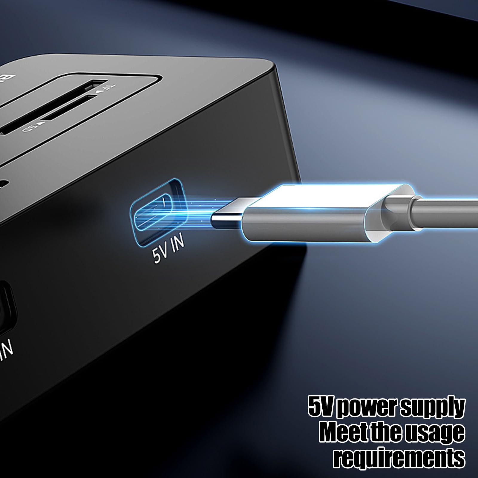 Hub multipuerto de escritorio para portátil de 5 Gbps con USB-a, con cable
