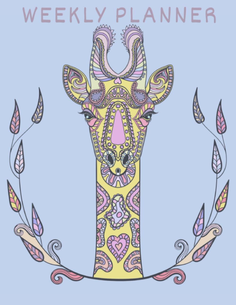 Weekly planner giraffe design