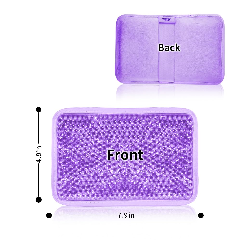 Paquete de hielo de gel para lesiones reutilizable para dolor hinchazón de rodilla, hombro, pie, espalda, tobillo, cuello, codo, muela del juicio, compresa fría o caliente