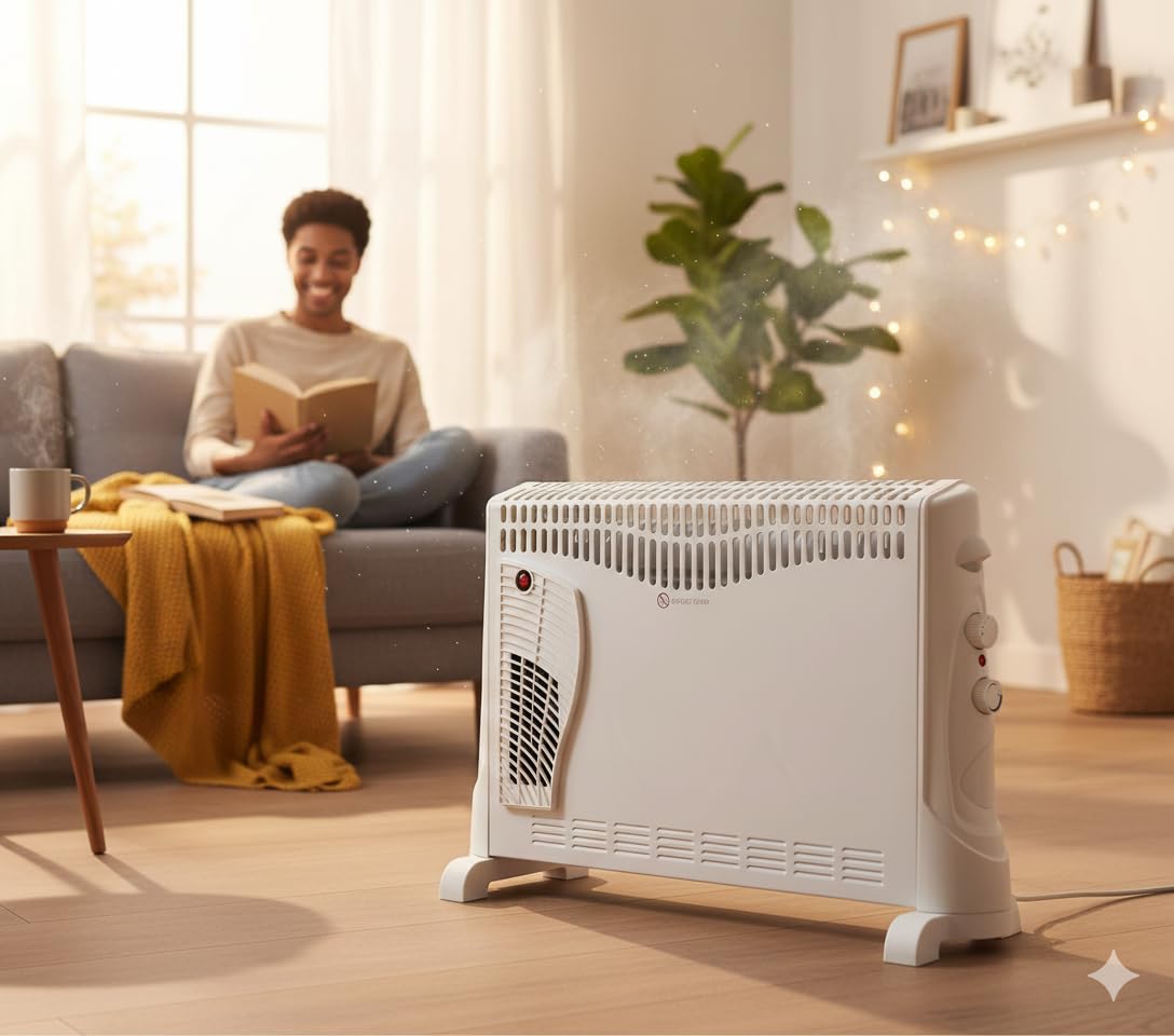 Drexon 743300 Convecteur mobile 2000 W avec turbo Blanc