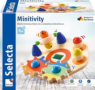 Selecta 62036 Minitivity, Motorikspielzeug, 1 Jahr to 3 Jahre, aus Holz, 14 cm