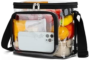 FlowFly Clear Lunch Bag for Women: Approved for Stadiums and Activities