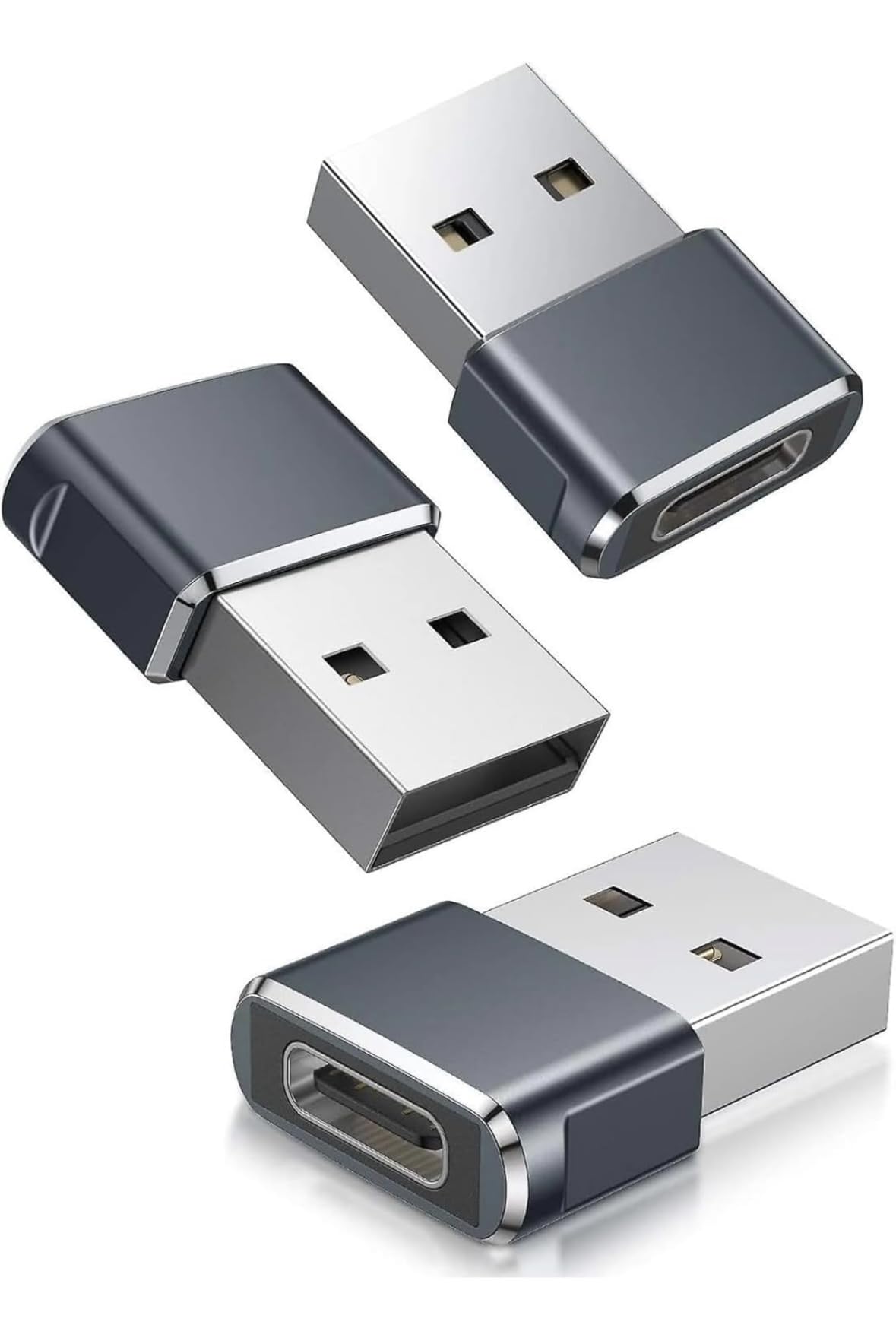DF Type C to USB Small-3 Type C Female to USB Male Adapter Connector Converter Works with Laptops,Chargers Compatible for Phone, Airpods, iPad, Samsung Galaxy,(Pack of 3)-image-27
