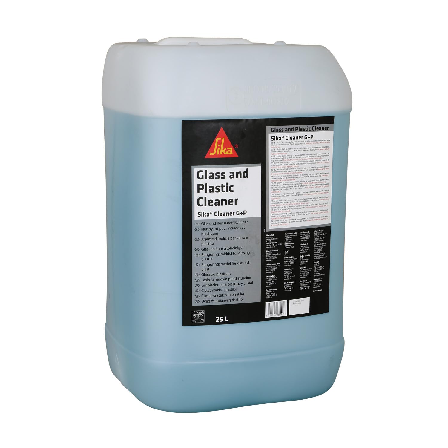 SIKA - Dégraissant verre et plastique - Sika Cleaner G+P - 25L