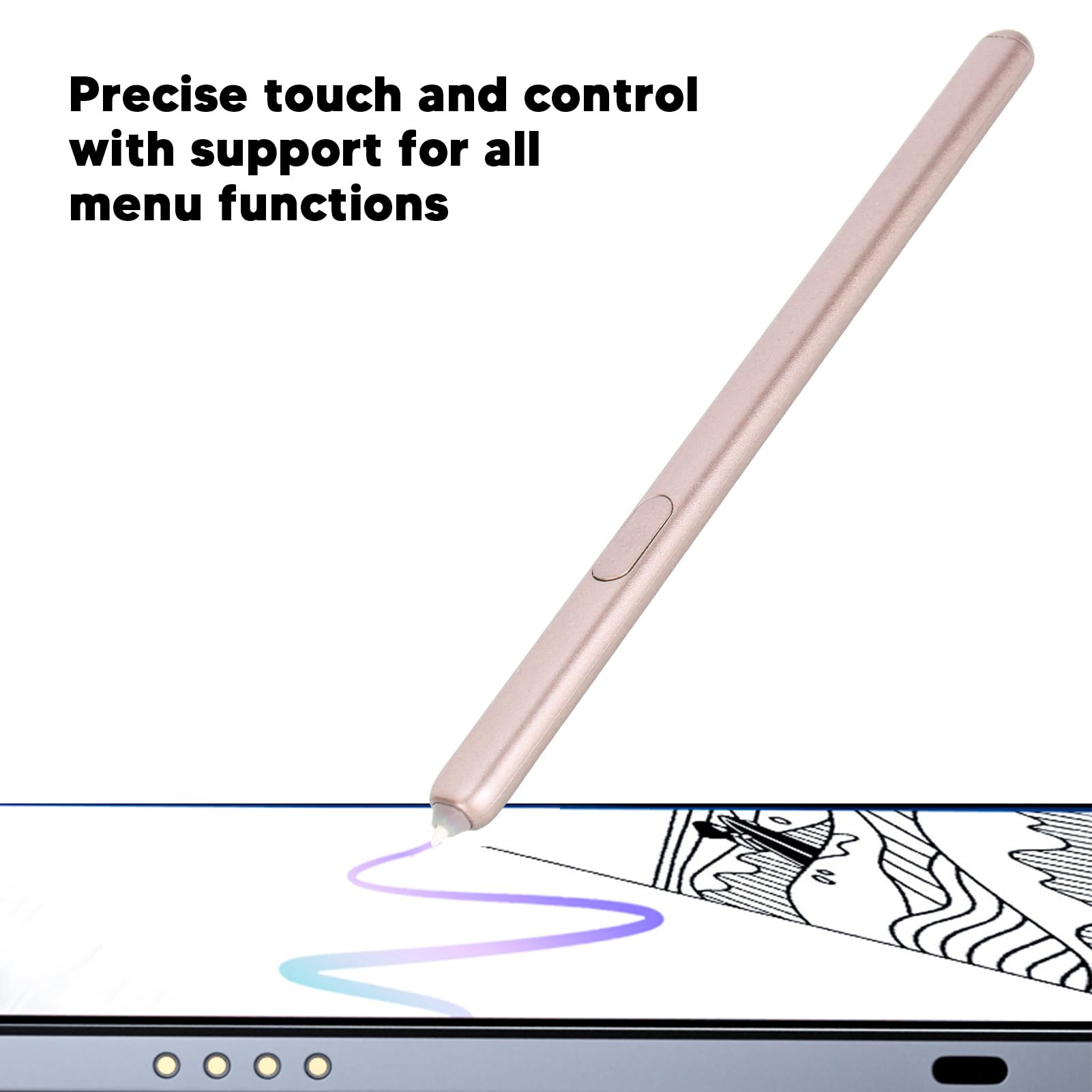 2 Lápices Capacitivos para Tableta, Lápiz Capacitivo para Pantalla Táctil, Lápices Capacitivos con Sensibilidad a la Presión Magneti 4096 con 5 Puntas de Repuesto paraTab S6