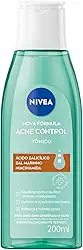 NIVEA Tônico Facial Acne Control 200ml - Ajuda a controlar a oleosidade, não obstrui os poros, remove células mortas, reduz a vermelhidão e hidrata a pele acneica