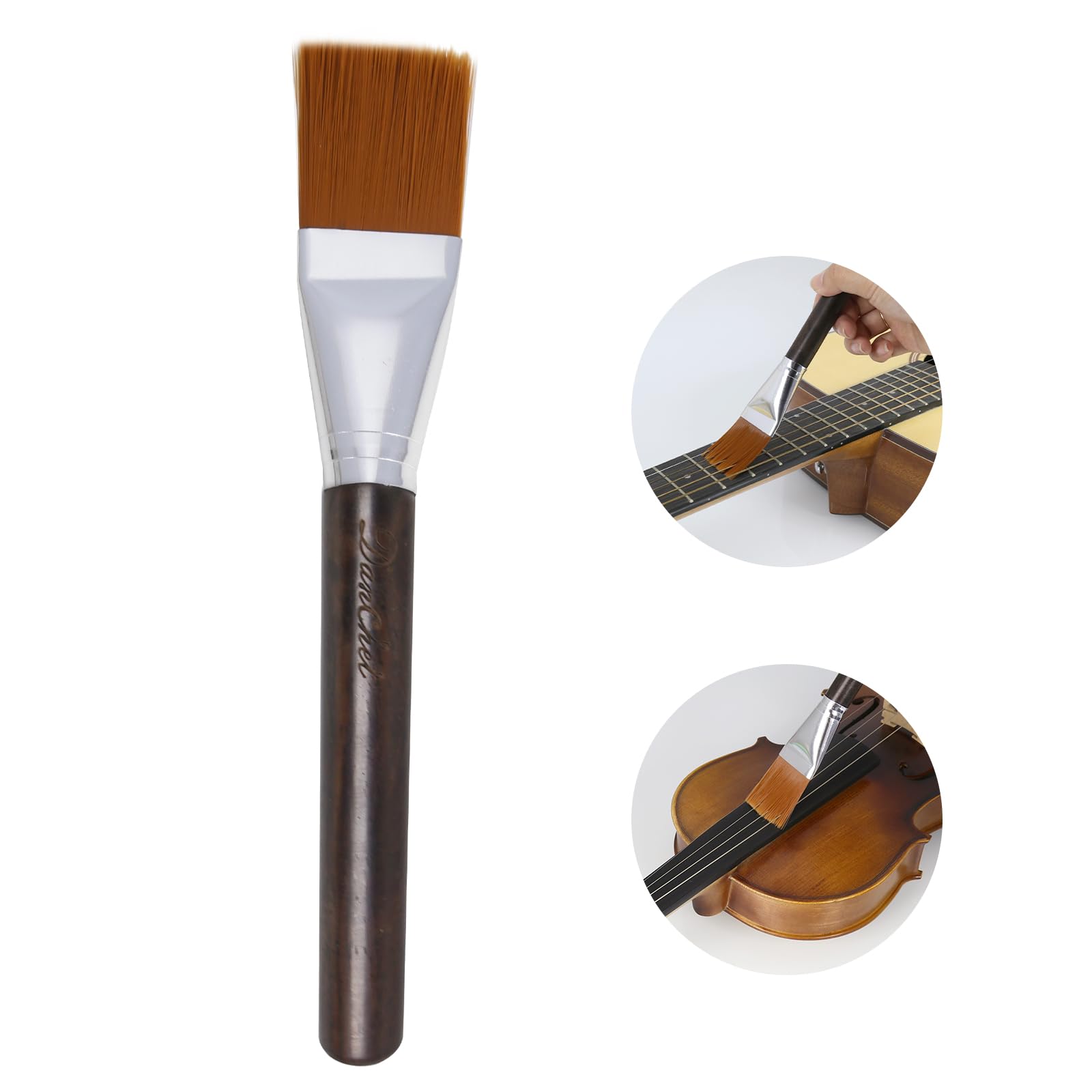 Premium Guitar and Violin String Brush - Precision Cleaning Tool for Optimal String Performance and Longevity