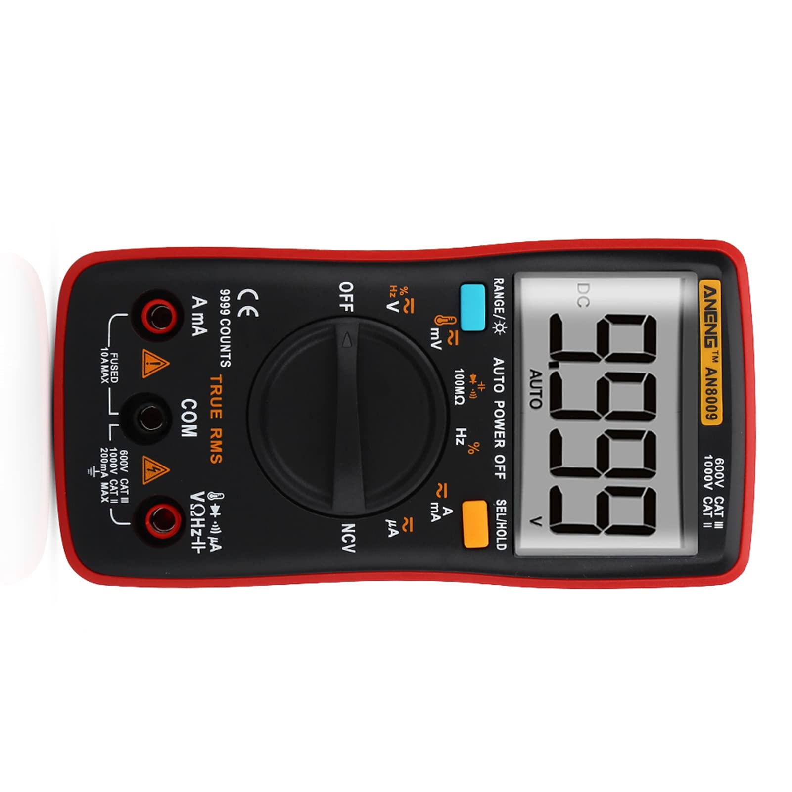Sorandy Multimètre Numérique Auto Range 9999 Counts, Testeur de Tension,