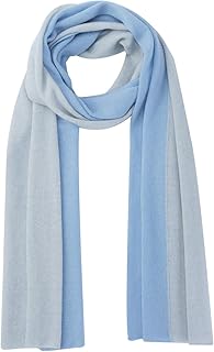 100% Cashmere 2 Tone Scarf, Lightweight Cozy Gift Everyday Scarf
