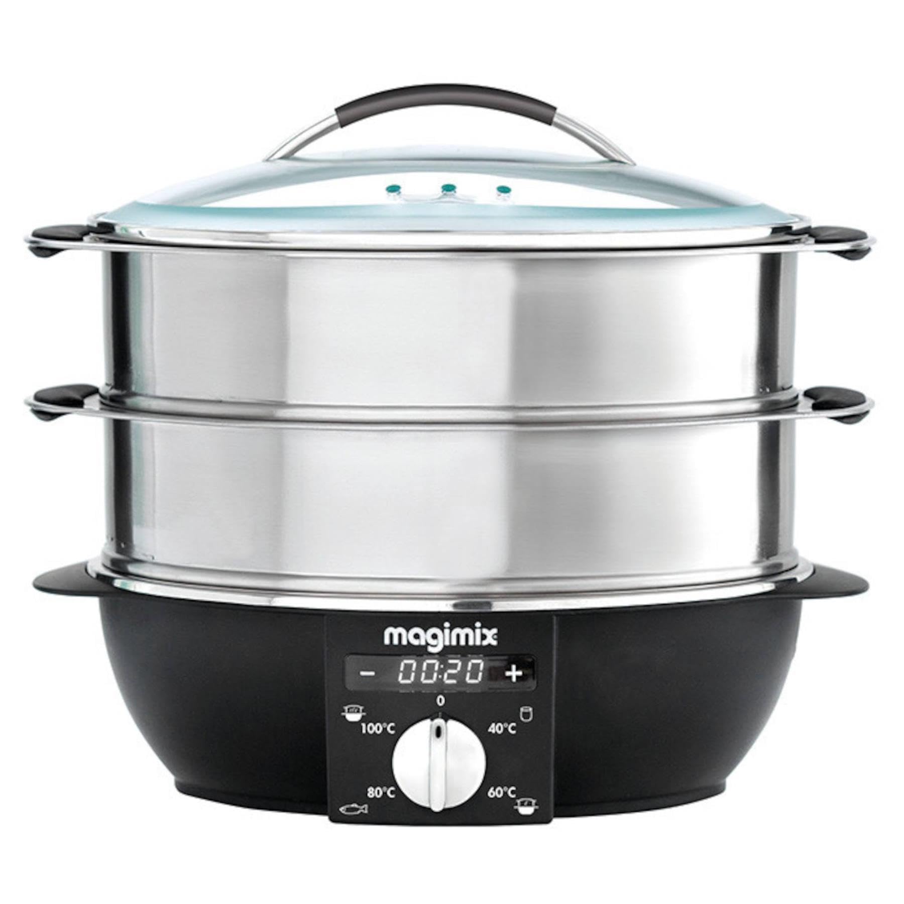 Magimix 11581 Multifunction Steamer 4 pre-set programs S STEEL | Streamlines kitchen prep with 4 pre-set cooking programs offering automated temperature control for caterers. product thumbnail 3