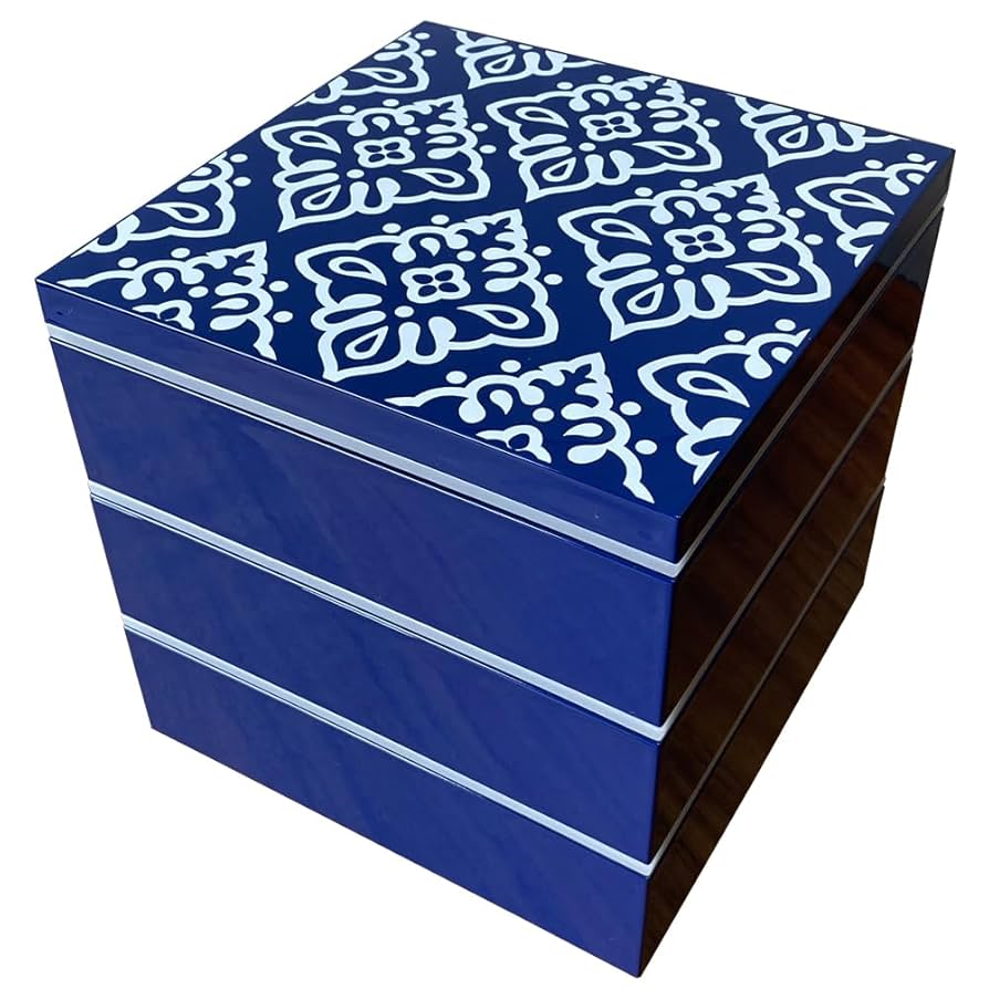 Amazon | 中西工芸 重箱 3段 仕切り・シール蓋付 北欧