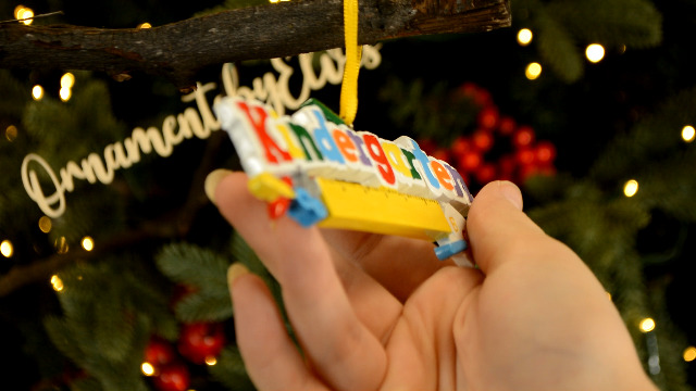 Adorno Navideño Personalizado Para Jardín De Infantes 2024 - Recuerdo Único Para Estudiantes, Con Nombre Y Año