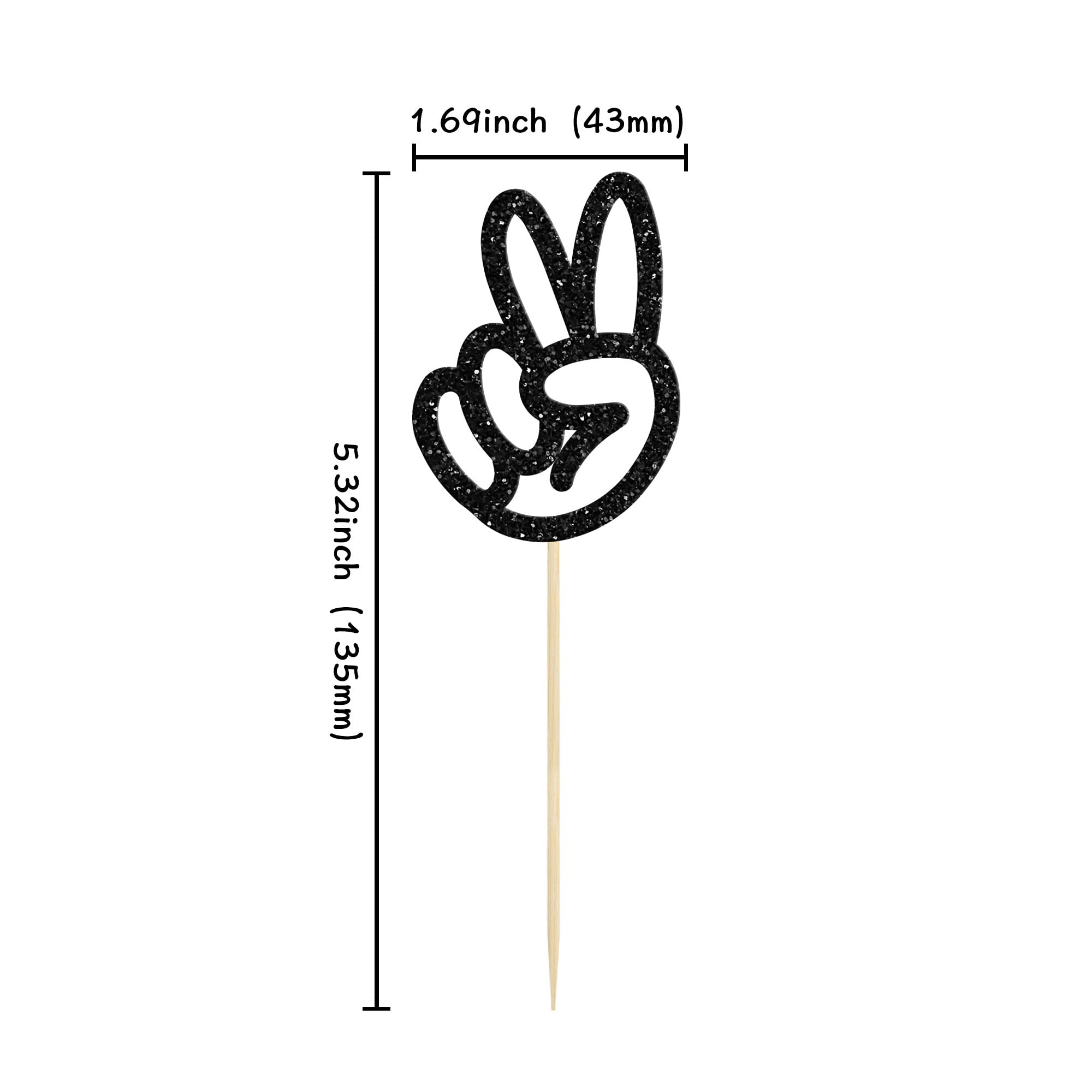 Herz Deko Kuchen Gyufise 24 Stück Peace-Zeichen Hand Cupcake Toppers  Peacekeeper Cupcake Cupcake Topper Hochzeit, image size:2000x2000