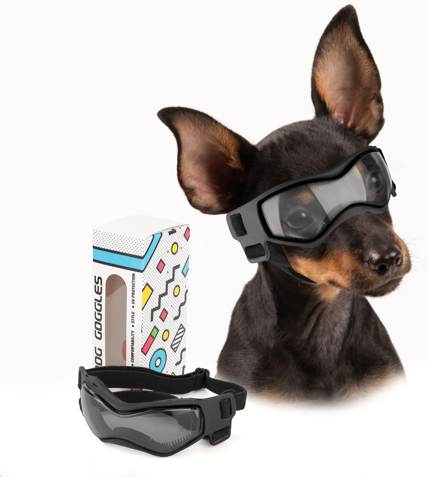Doggles ILS Eyewear Goggles for Dogs Red Size XS Pet