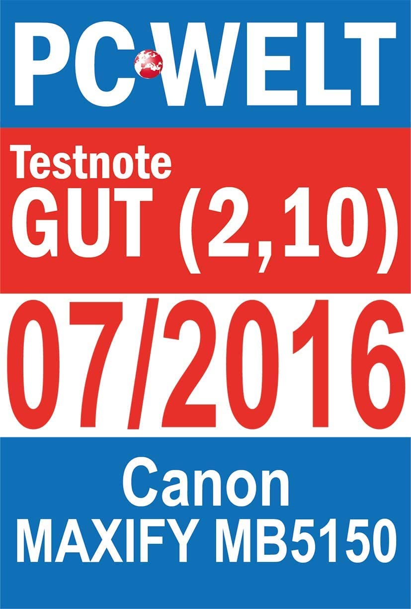 Canon Maxify Mb5150 Stampante Inkjet Multifunzione 4-1 Wireless, Touch Screen Da 8.8 Cm, 250 Fogli Di Capacità Alimentatore D-Adf