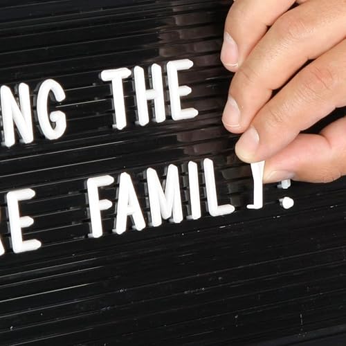 Miniatura 4 de Juego de letras y símbolos de plástico blanco para pizarra, decoración del hogar, caracteres del alfabeto para tablero, 3.75 pulgadas de altura