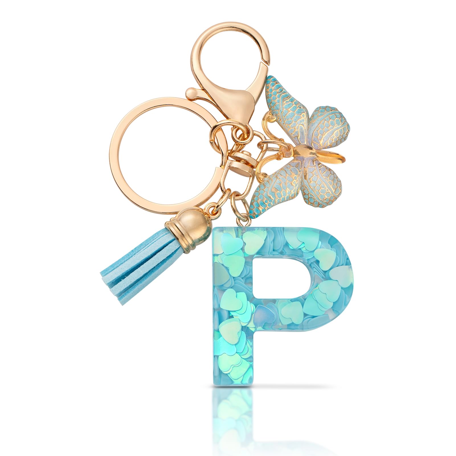 CHUQING Schlüsselanhänger Buchstabe Mädchen Schlüsselanhänger mit Anfangsbuchstaben Anhänger Schlüssel Letter Keychain für Frauen Damen