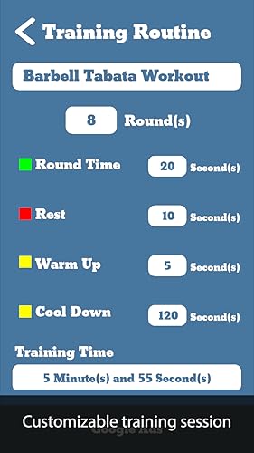 TimerFit: Timer for Tabata, CrossFit, Boxing, Martial Arts and any Interval Training