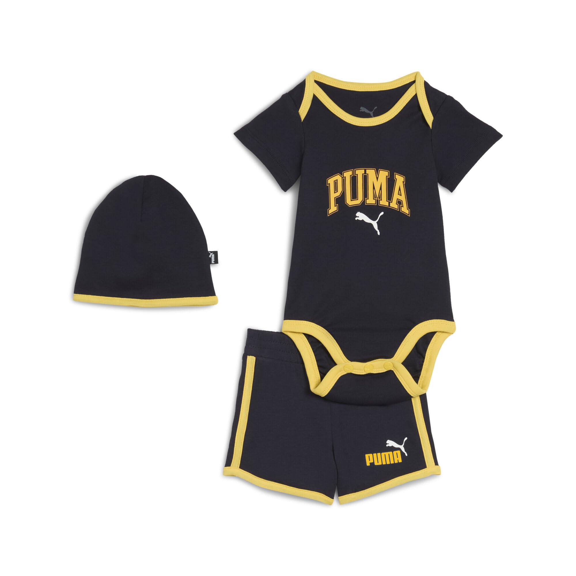 PUMA Unisex Baby MINICATS CLASS Newborn 3-Piece Set INF Gestrickte Anzüge, New Navy, 62
