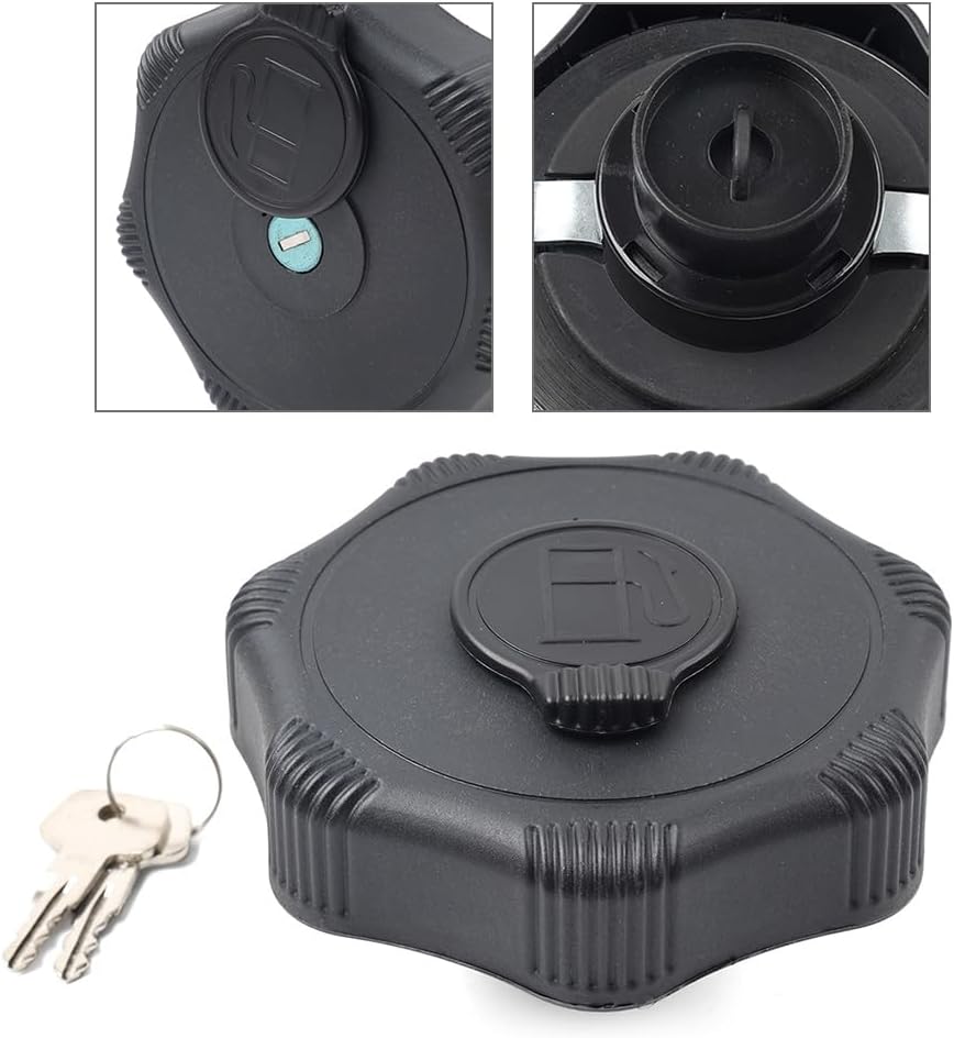 Three T FSFY Plastic 7414913 Fuel Tank Cap 7041664 Black For Kubota Excavator U55-4, KX018-4, KX033-4, KX040-4, KX057-4