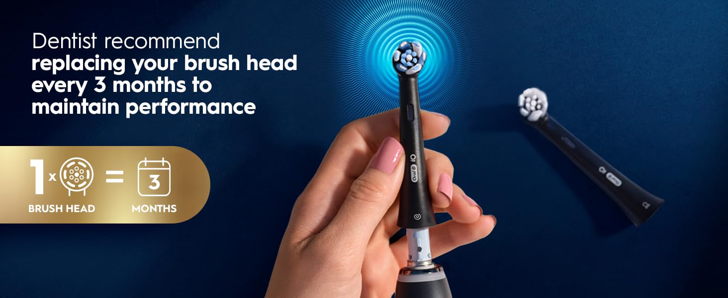 Oral-B iO Series 9 - Cepillo de dientes eléctrico con 4 cabezales de cepillo de repuesto, alabastro blanco