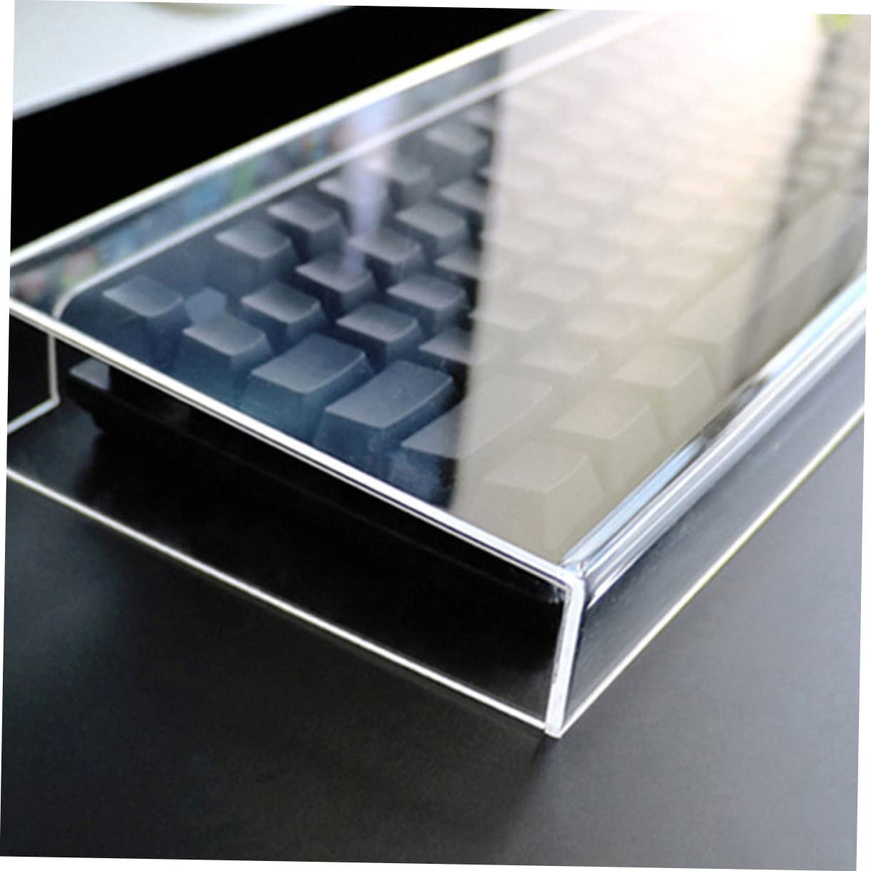 Copertura Per Tastiera in Acrilico Rimovibile Trasparente, Protezione Anti-polvere Resistente Ai Graffi Per Tastiere Desktop Modello K70, Accessorio Pratico Per Uso Domestico e Ufficio