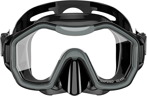 Miniatura 8 de VGKE Máscara de esnórquel de cara completa para adultos, equipo de esnórquel con bolsa impermeable para teléfono, unisex para hombres y mujeres,