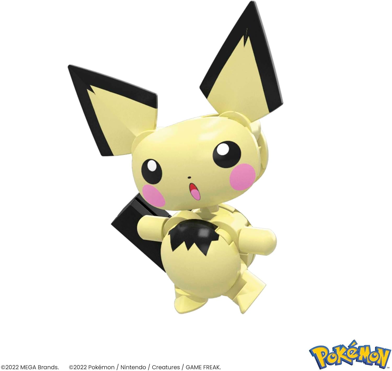 MEGA Pokémon Action Figure Building Toys for Kids, Pikachu Evolution Set with 159 Pieces, 3 Poseable Characters, 8 Year Old Gift Idea