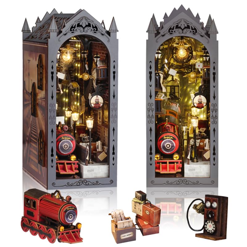Kit de bricolage pour coin de livres magique : serre-livres miniature