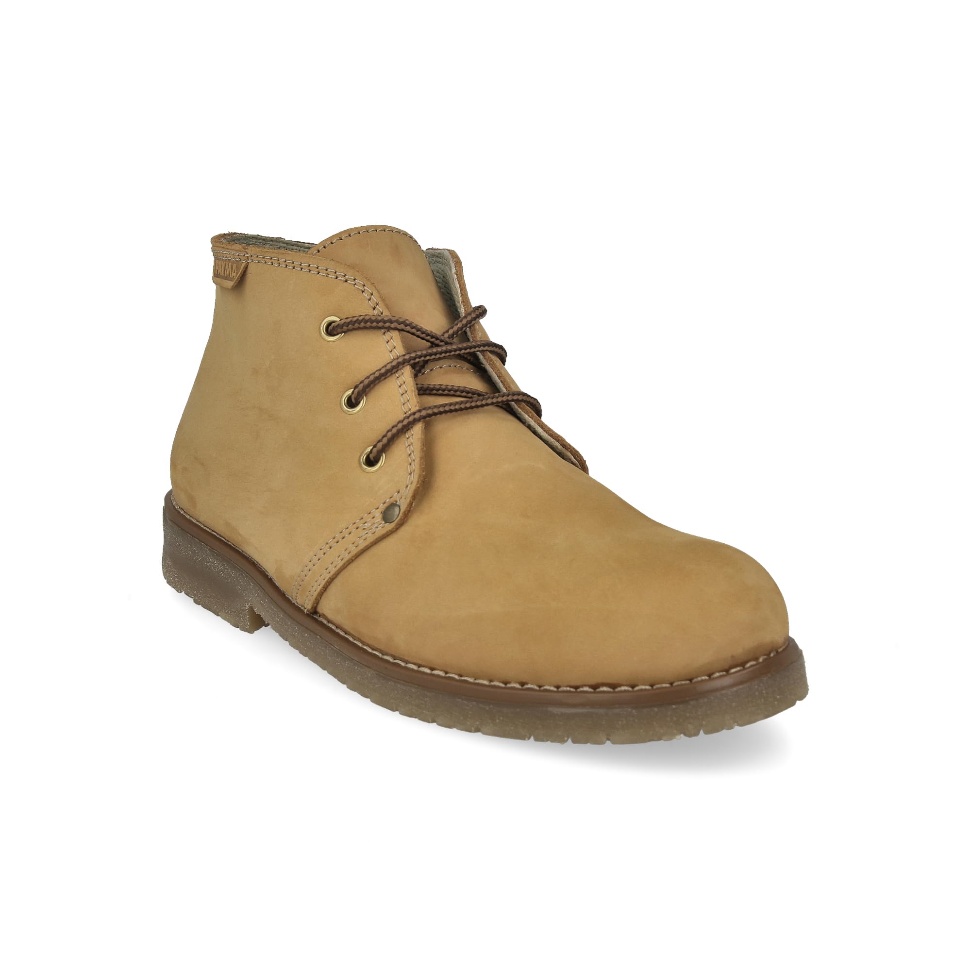 Stivali Safari da Uomo in Pelle Rustici e Nobuk. Chukka Stivaletti Scarpa per Lavoro Casual, Outdoor e Giardinaggio. Chiusura Lacci. Suola di gomma.
