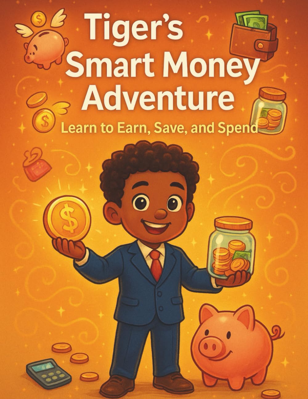 Tiger's Smart Money Adventure: Learn to Earn, Save and Spend: Coloring and Activity Book (Tiger's Learning Adventures)