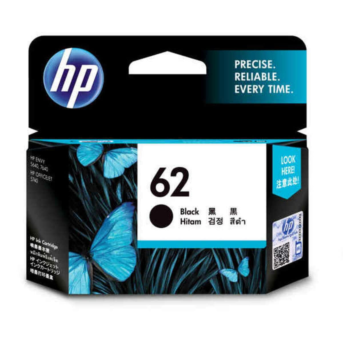 HP C2P04AE ink cartridge black No. 62