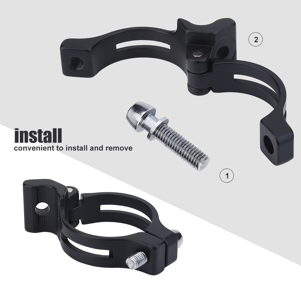 Pinza Deragliatore Anteriore per Bici da Strada, Adattatore Clip 31.8mm Nero