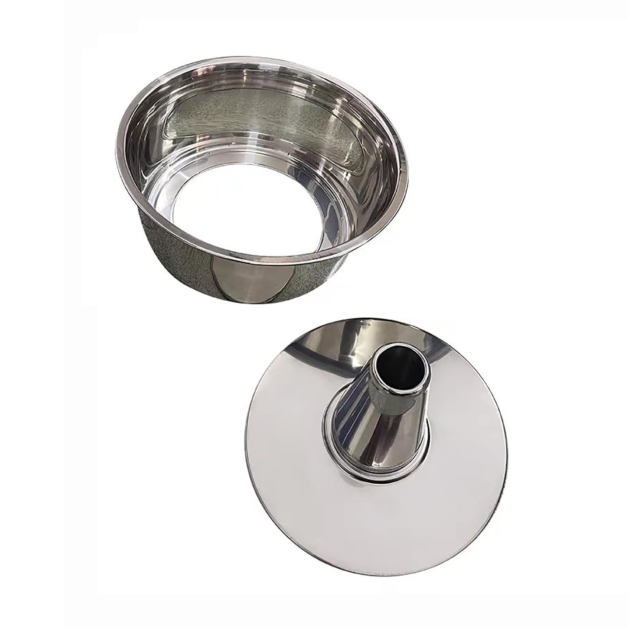Fox Run Angel Food Kuchenform, Edelstahl, abnehmbarer Boden, 25,4 x 12,7 cm | Bake Gugelhupf & Angel Food Cakes | Langlebige Edelstahlrohr-Kuchenform | Konsistente Ergebnisse | Essentielle Backform