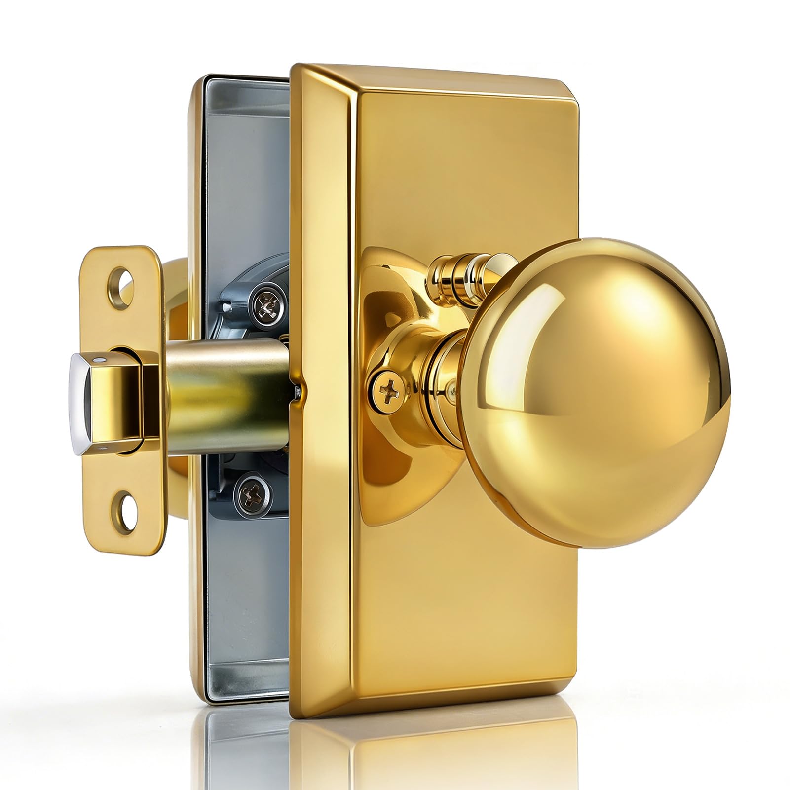 Matte Black Door Knobs - Privacy Lock & Modern Design -25