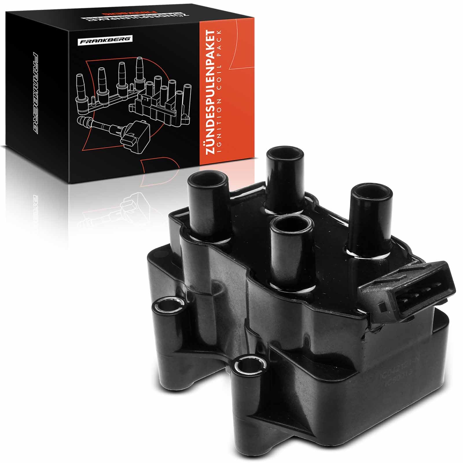 Frankberg Bobine d'Allumage Essence Compatible avec 106 I 1A 1C 1.0L AX ZA- 1.0L ZX N2 1.4L 205 I Cabriolet 20D 741B 1.1L 106 I 1A 1C 1.1L Remplacer# 0040100231