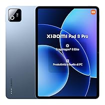 XIAOMI Pad 8 Pro, Tablet 11,2”, 12+512 GB, Snapdragon® 8 Elite, Batteria 9200 mAh, Display cristallino 144 Hz, HyperAI, Blu, Garanzia 2 anni del produttore+1 anno extra, Caricatore non incluso