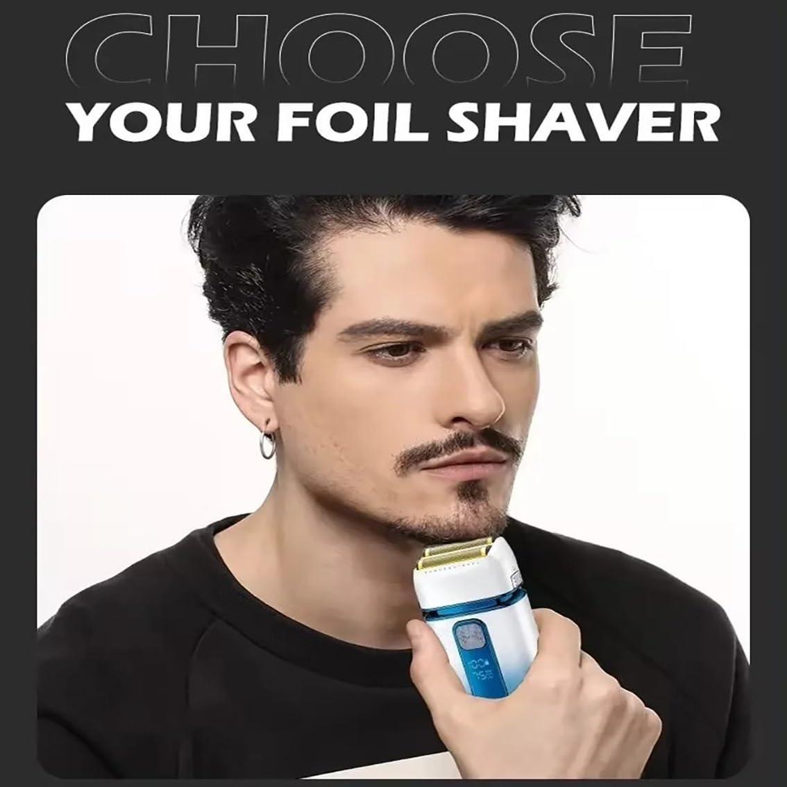 Rasoi elettrici a lamina per gli uomini Rasoio elettrico Macchina da barba professionale Ricaricabile Trimmer Barba Rasoio impermeabile Rasoio alternativo per gli uomini