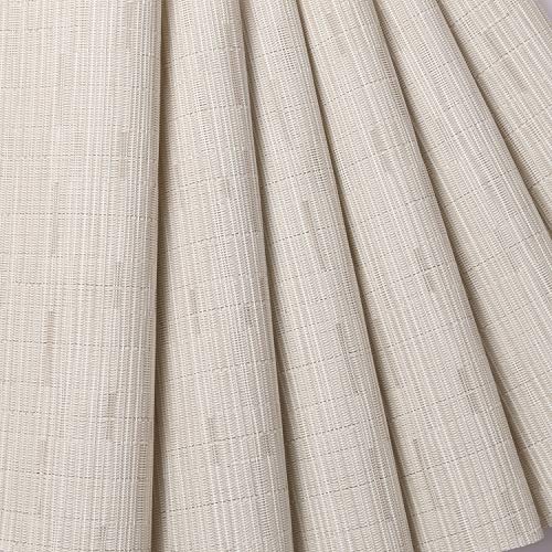 image for SHACOS Round Table Placemats Set of 7 Wedge Shaped Place Mat with Cent
