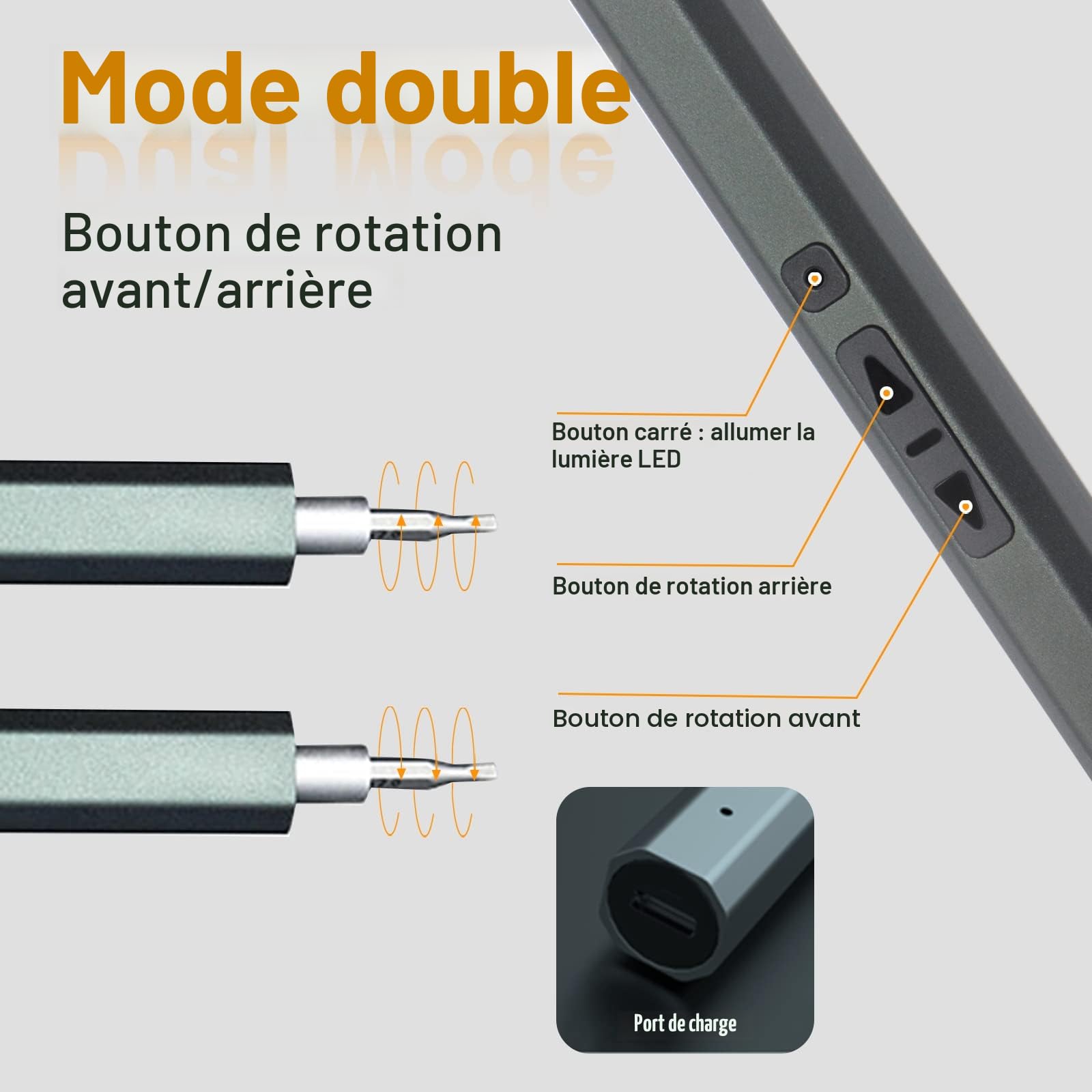 Tournevis Electrique Sans Fil,66 en 1 Tournevis de Precision,Tournevis électrique-precision Avec LED,Kit Tournevis de Précision,Mini Tournevis,Tournevi Electronique Pour jouets, montres