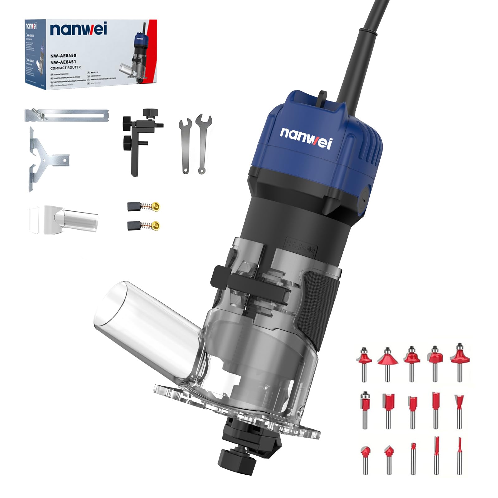 NANWEI Wood Router - 450W Powerful & Precise -1 NANWEI Wood Router - 450W Powerful & Precise -1