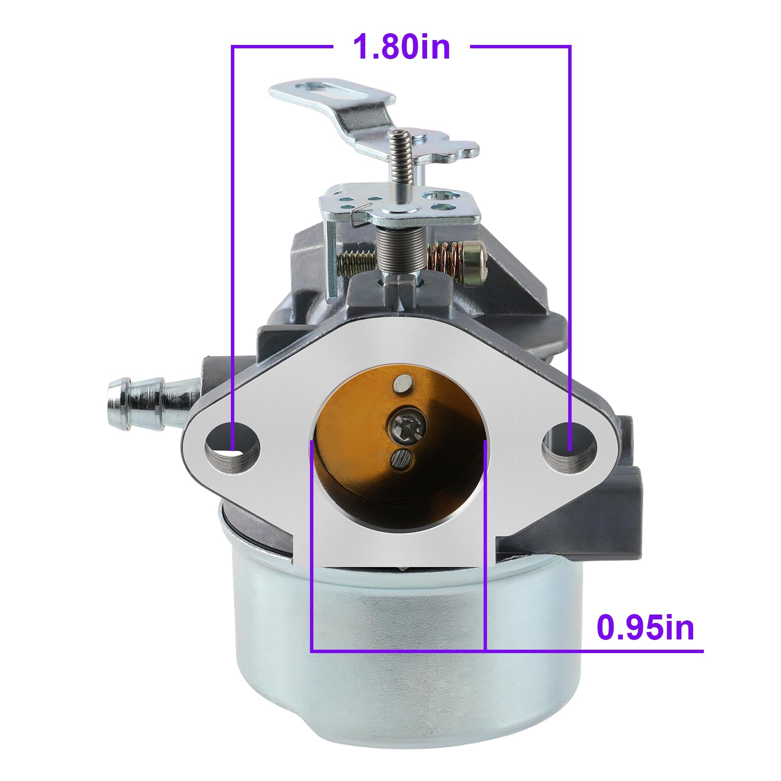 Carburateur compatible avec 640052 640349 HMSK80 pour moteurs Tecumseh LH358SA, HMSK90, HMSK100, LH318SA de déneigeuses 8 CV, 9 CV, 10 CV – Carburateur Tecumseh 640054 avec ampoule d'amorçage