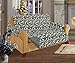 Elegant Comfort Quilted Leaf Design Reversible Furniture Protector for Pet Dog Children Kids with Ties to Prevent Slipping Off, Loveseat Size, Green