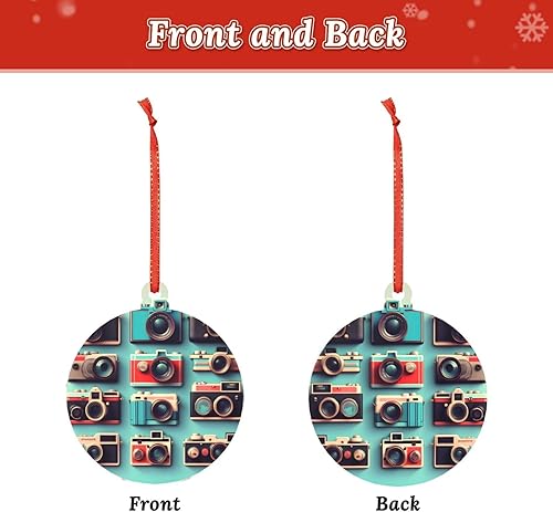 Miniatura 7 de Retro Cool Camera Collection Acrylic Christmas Ornaments, Winter Holiday Indoor Decor Decor for Tree Perfect for Newlyweds