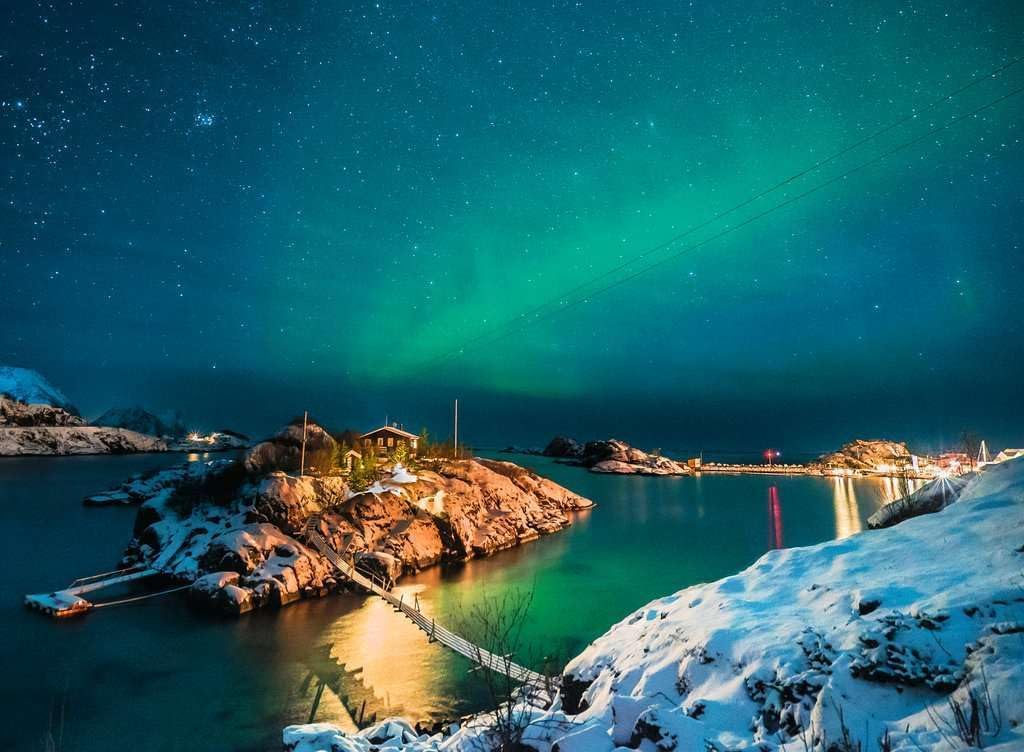 Ravensburger Puzzle 12000845, Scandinavian Places - Nordlichter in Tromsø, Norway - 500 Teile Puzzle für Erwachsene und Kinder ab 12 Years