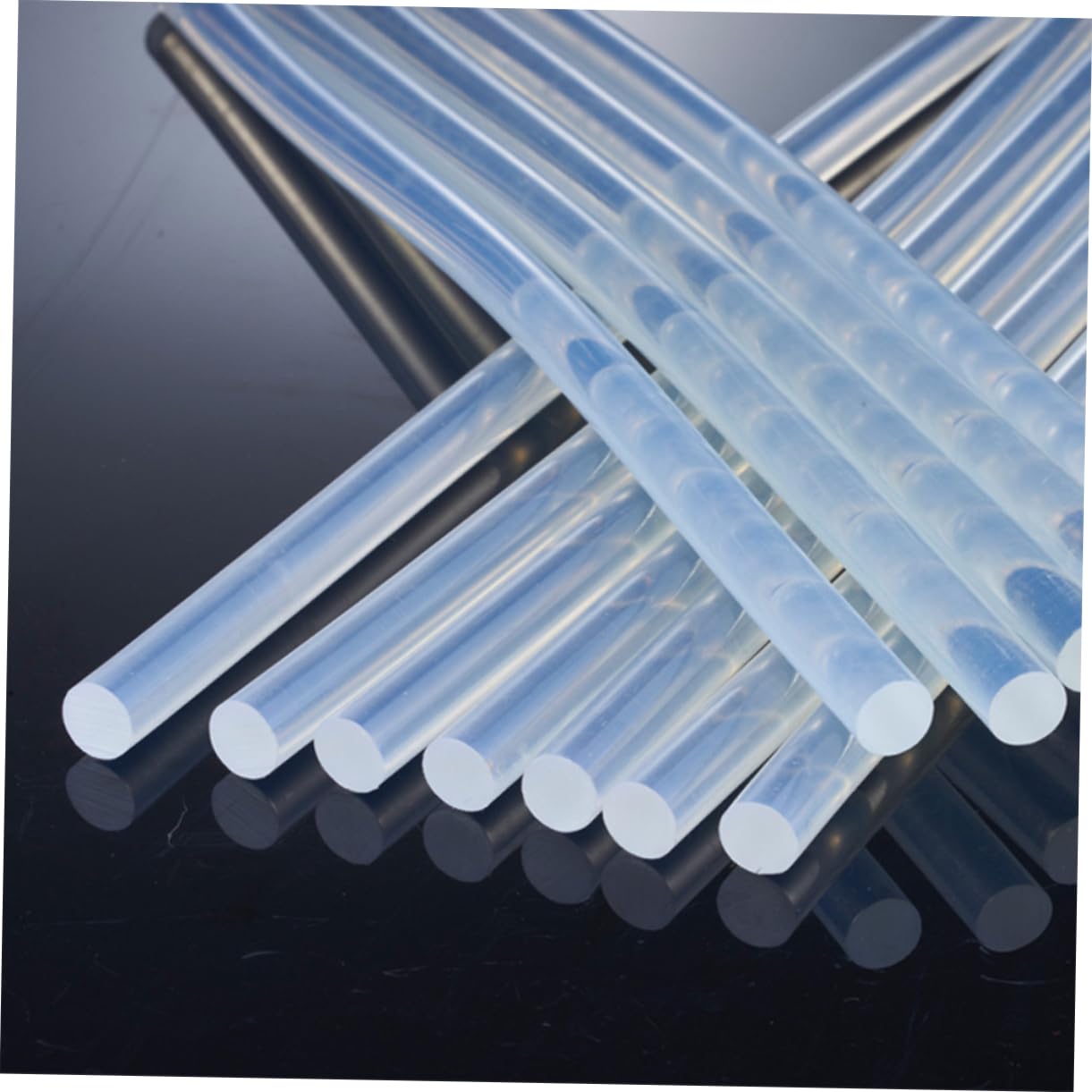 Bâtons de Colle Thermofusible Blancs 7mm 19cm, Lot 100
